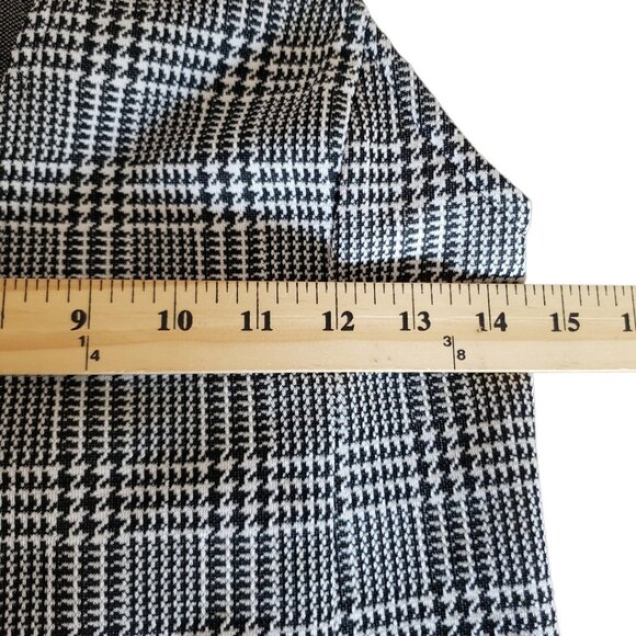 Campus Casuals VtgHoundstooth Vest With Button Accents & Pockets Blk/wht Small - Picture 8 of 12